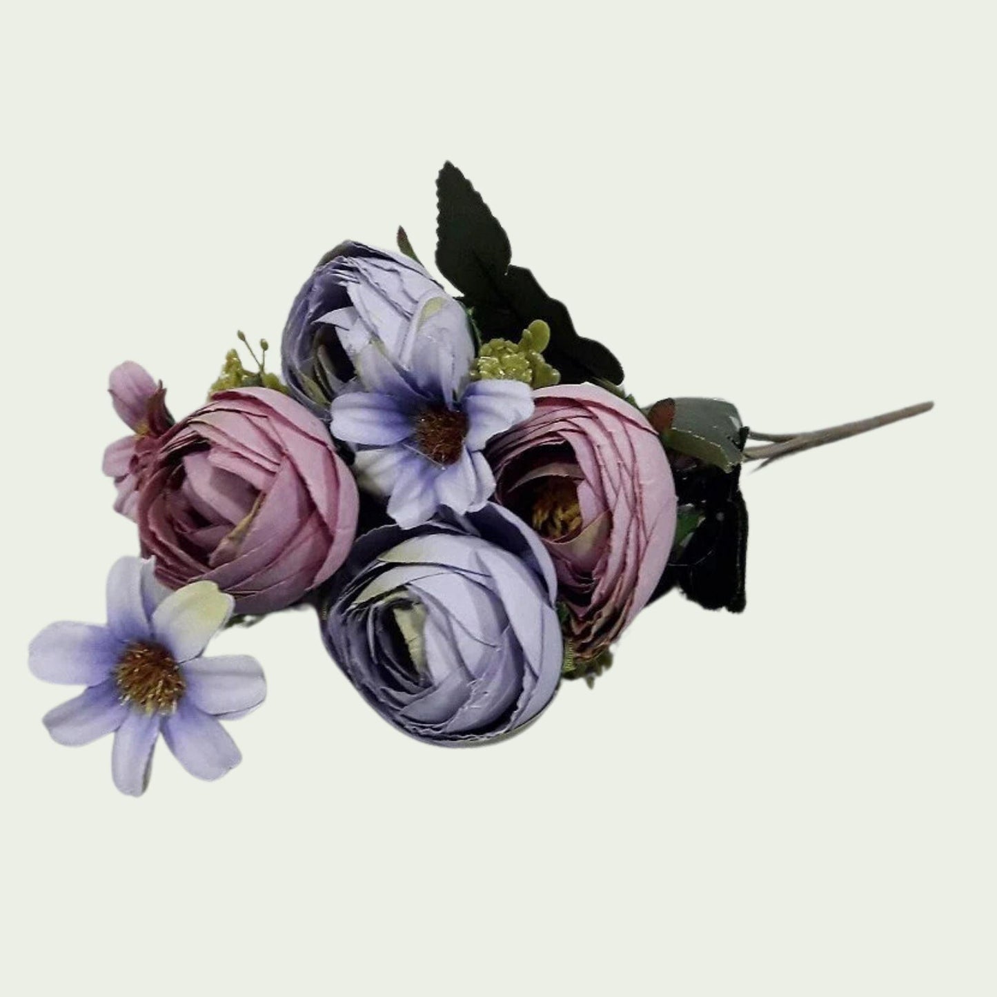 Lila Kunstblumenstrauß mit Anemonen