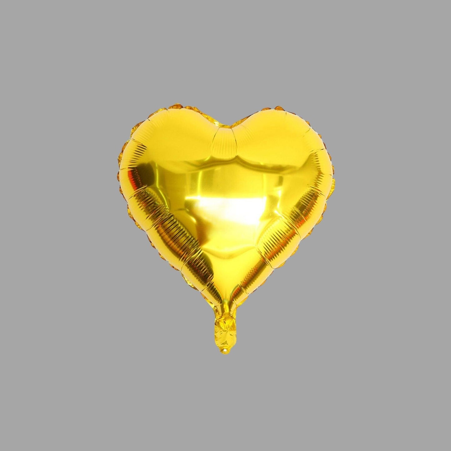 Folienballon Herzform Gold glänzend