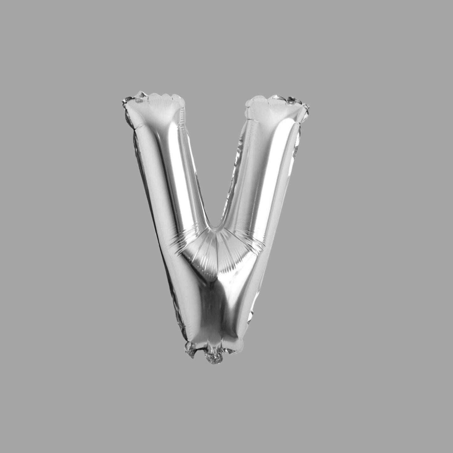 Folienballon Buchstabe V Silber