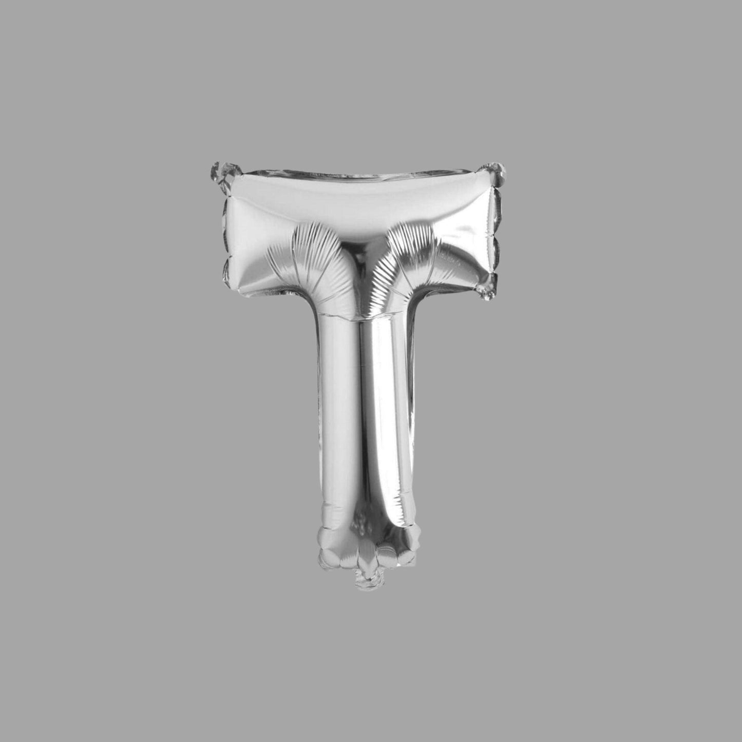 Folienballon Buchstabe T Silber