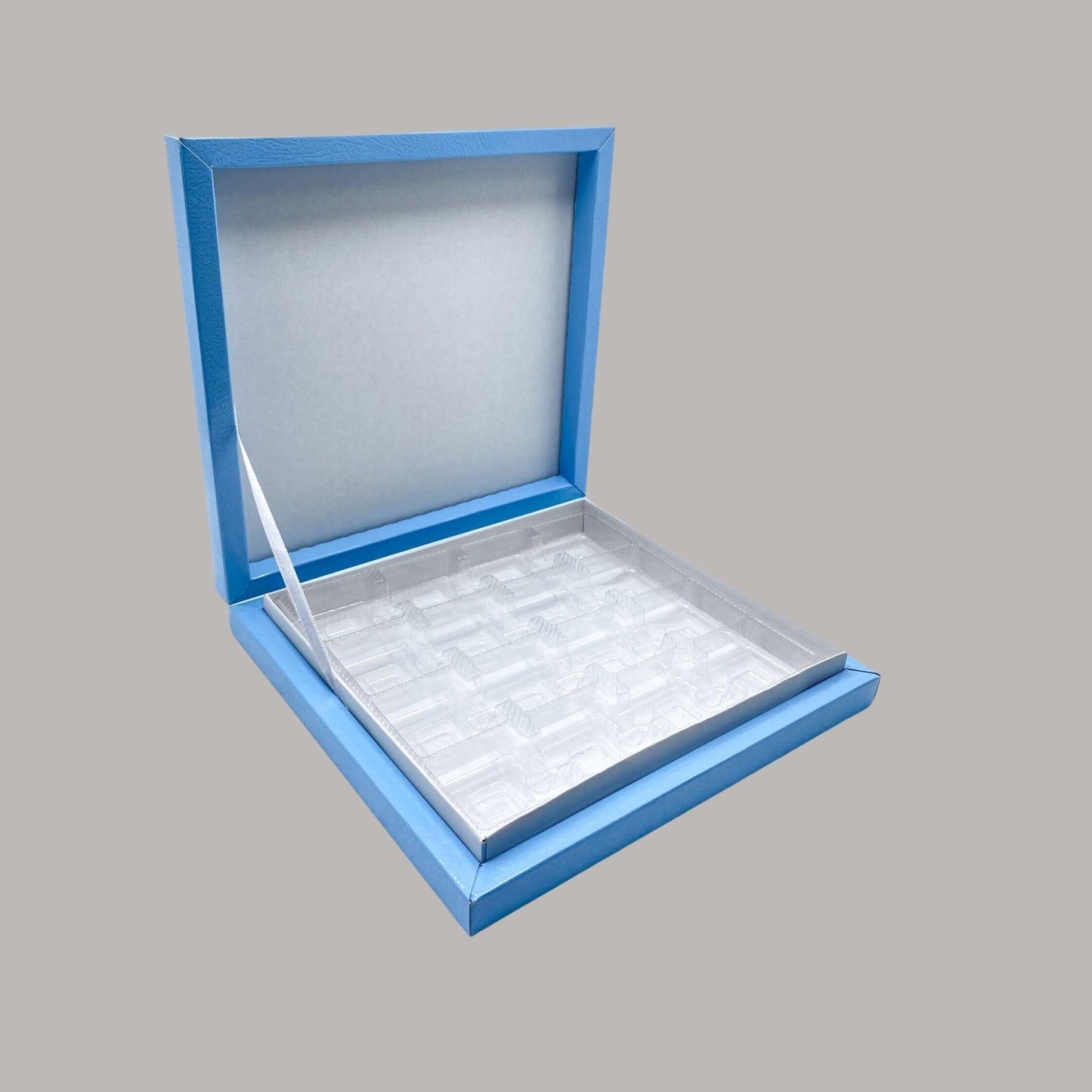 Blaue Geschenkbox für Hochzeiten oder Verlobungen