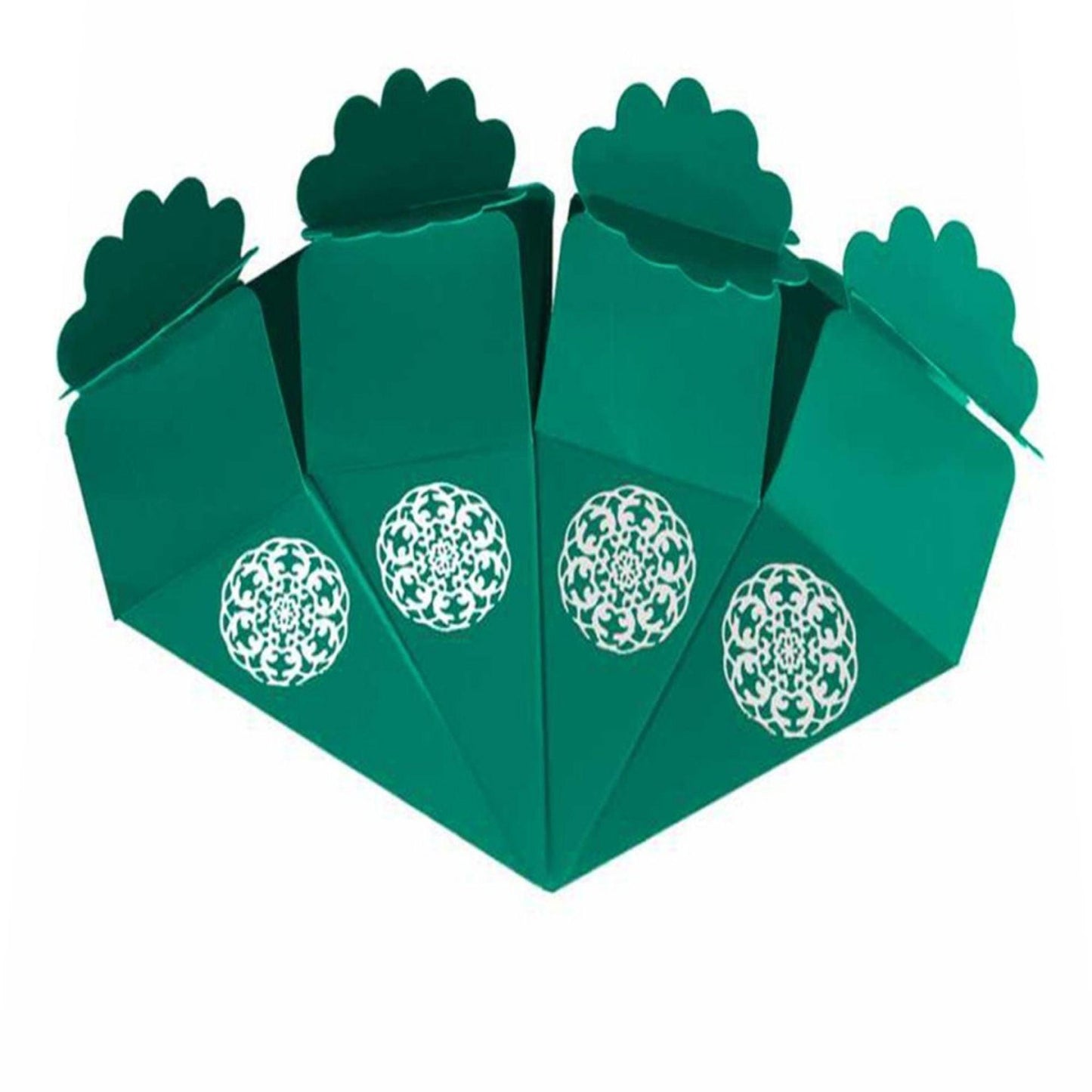 Grünes Geschenkbox-Set mit Ornament