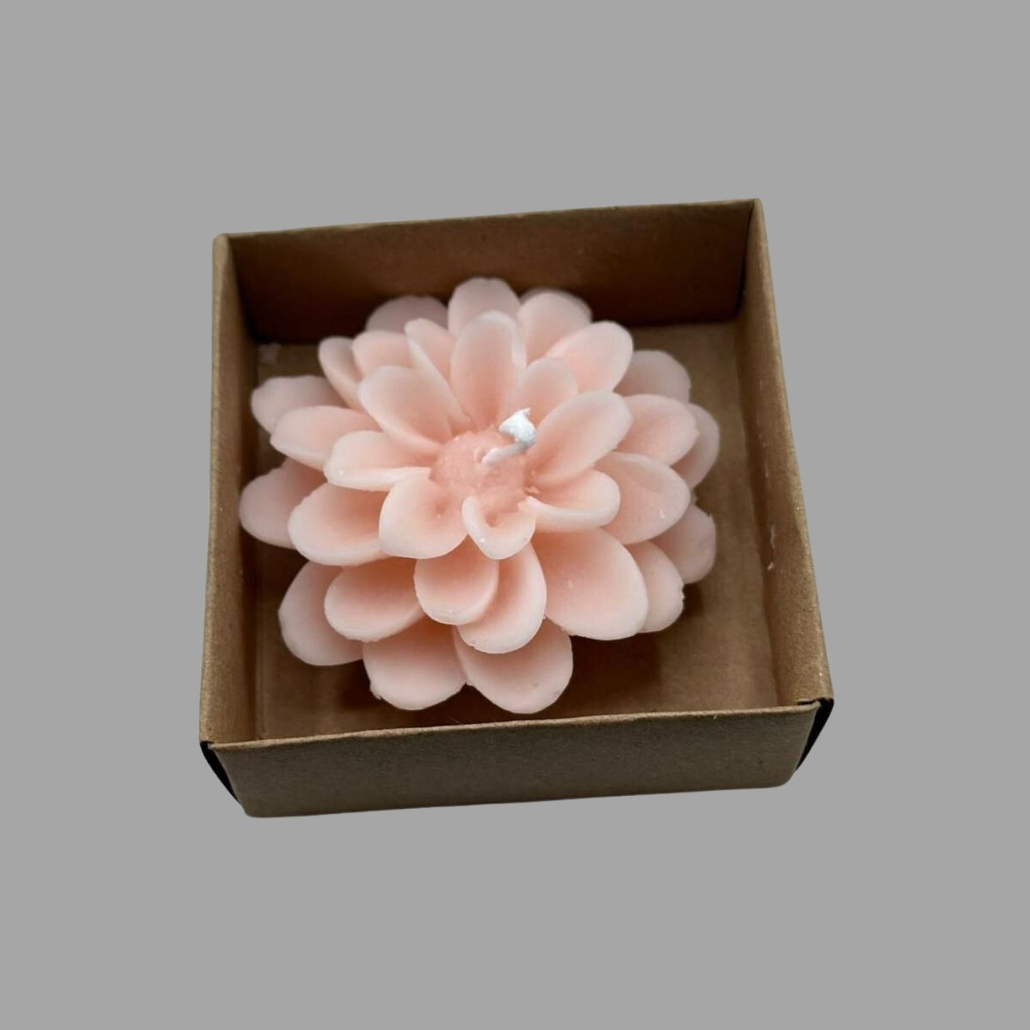 Blütenkerze Rosa Geschenkbox