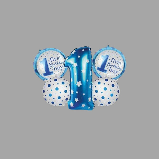 Geburtstagsballon Set "1" Blau