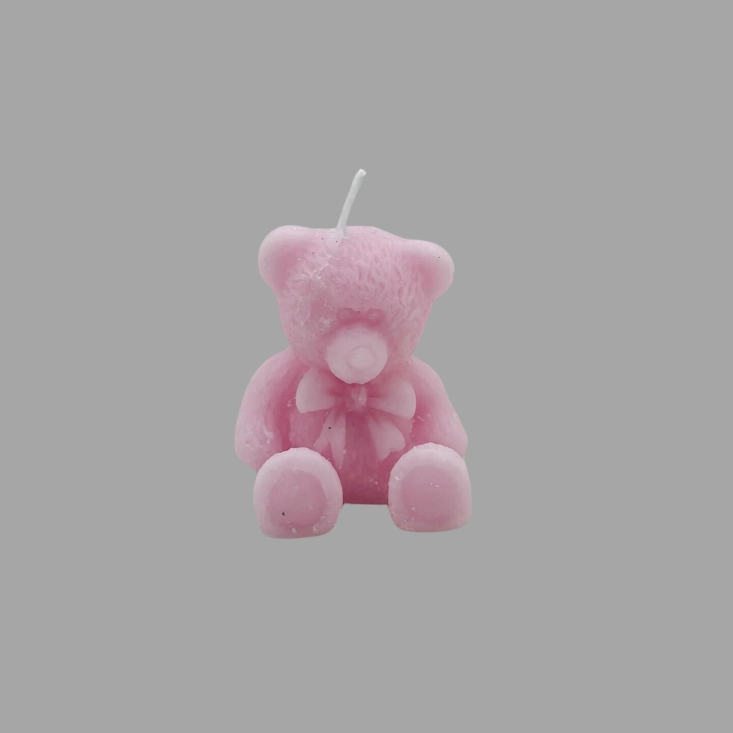 Teddy Bär Kerze Rosa (25 Stück)