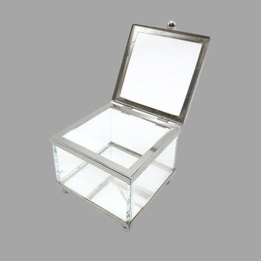 Transparente Geschenkbox aus Glas