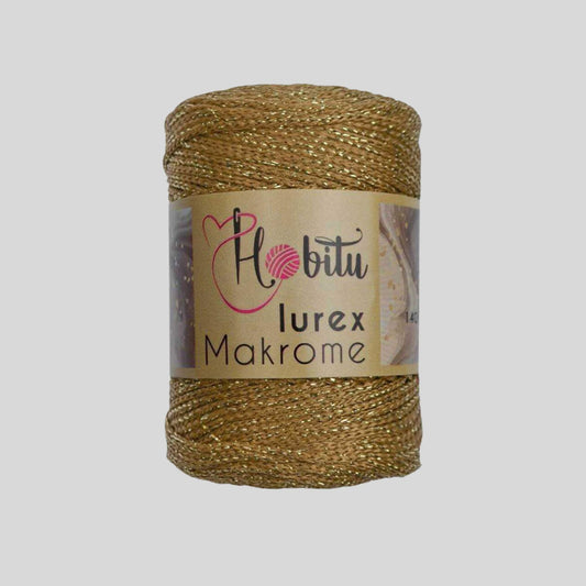 Lurex Makramee-Garn Gold