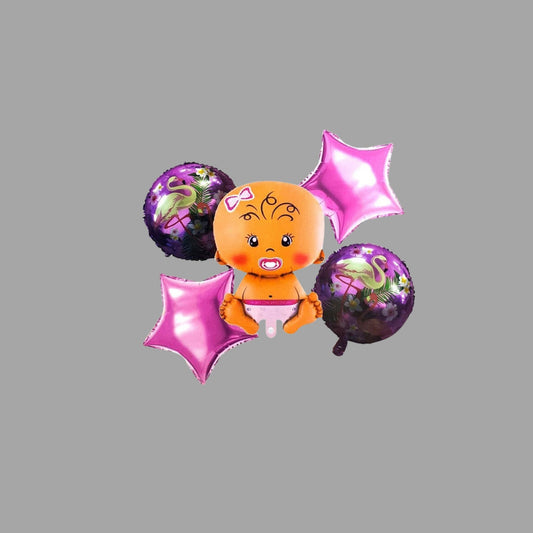 Baby Dusche Ballon Set Rosa