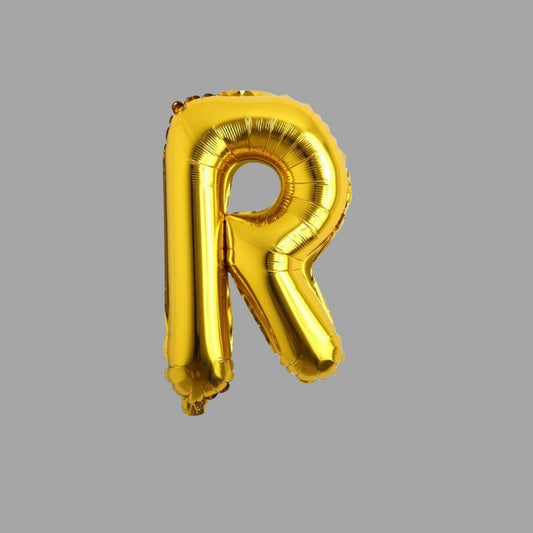 Folienballon Buchstabe R Gold