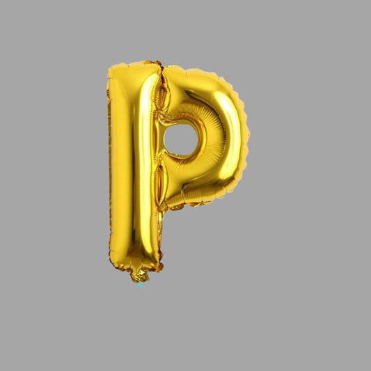 Folienballon Buchstabe P Gold