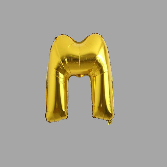 Folienballon Buchstabe M Gold