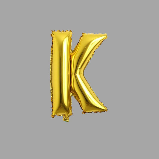 Folienballon Buchstabe K Gold