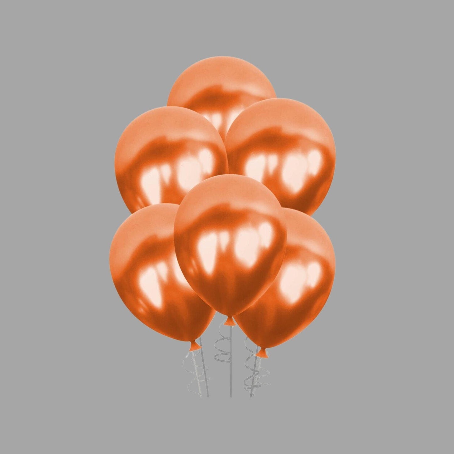 Luftballon Set Orange Metallic