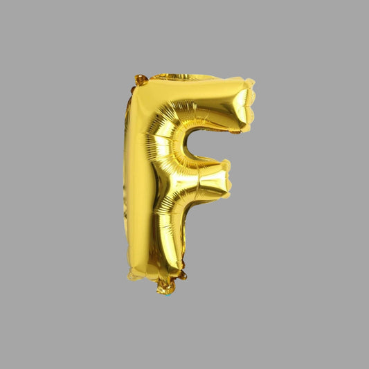 Folienballon Buchstabe F Gold