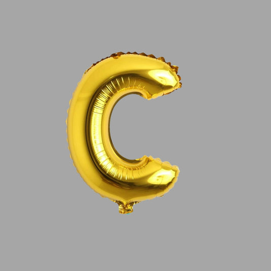 Folienballon Buchstabe C Gold