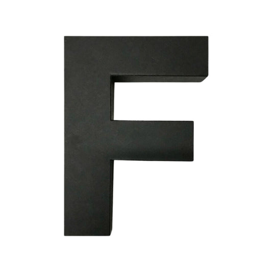 Schwarze Geschenkbox "F" aus Papier