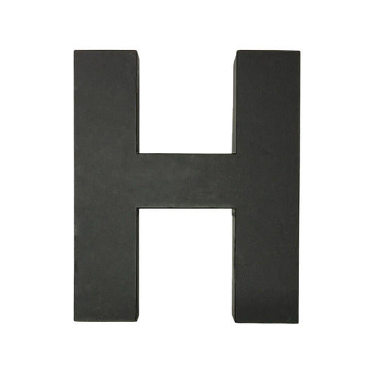 Schwarze Geschenkbox "H" aus Papier