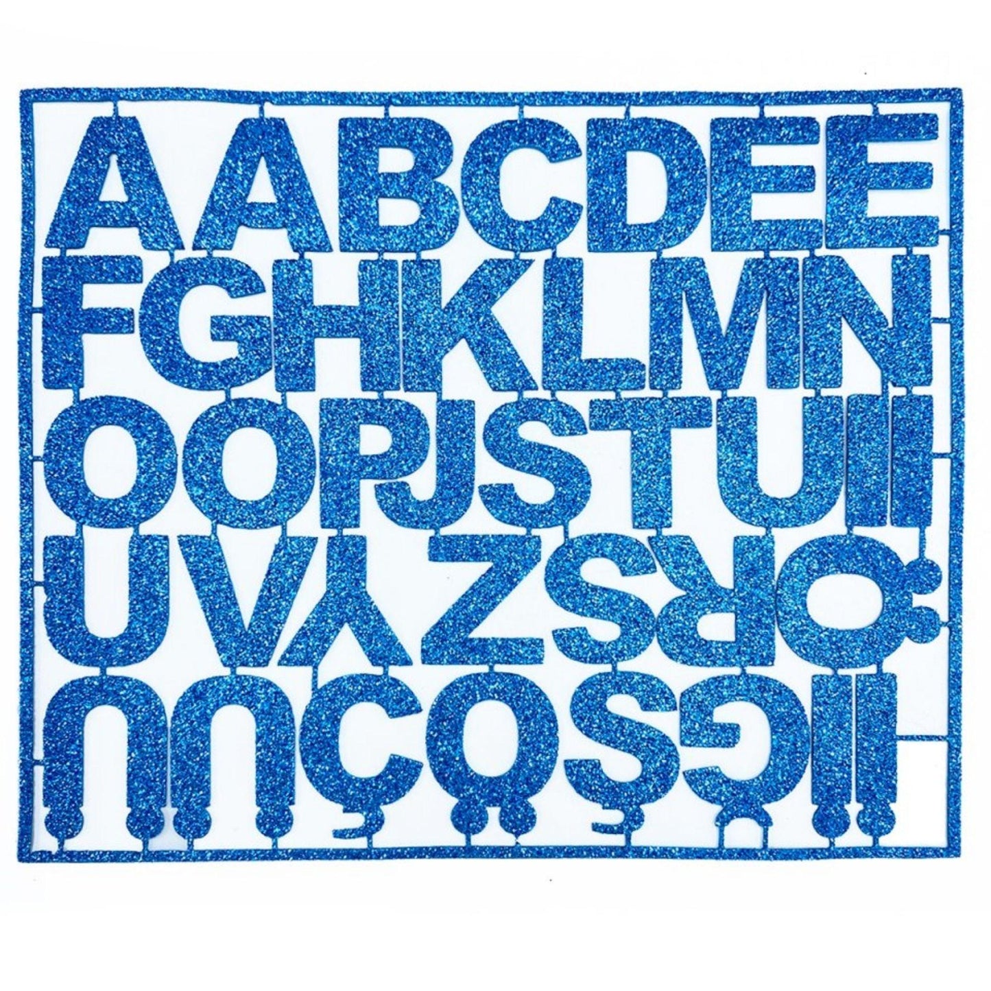 Schaumstoff-Alphabet Hellblau