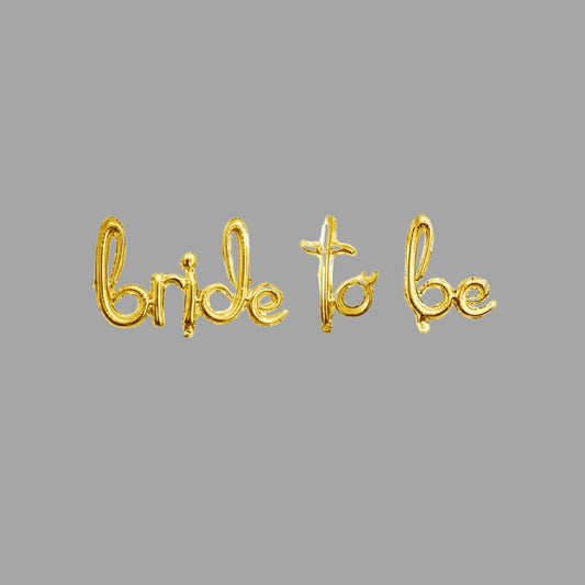 Wanddeko "Bride to Be" Gold