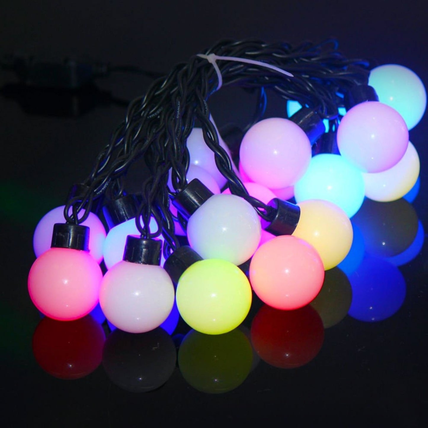 Bunte LED Kugel Lichterkette