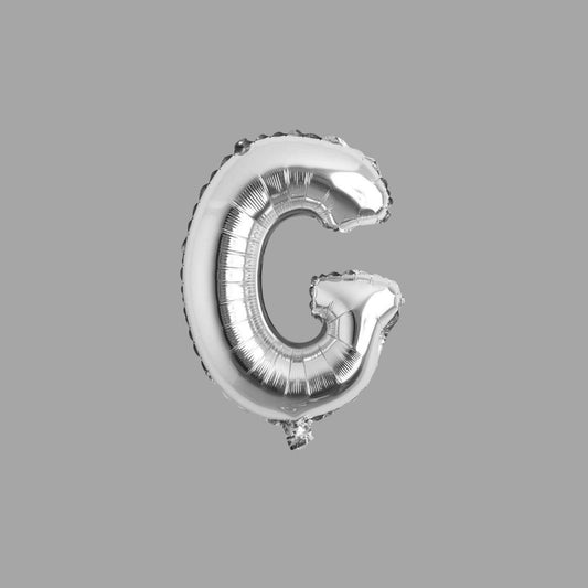 Folienballon Buchstabe G Silber