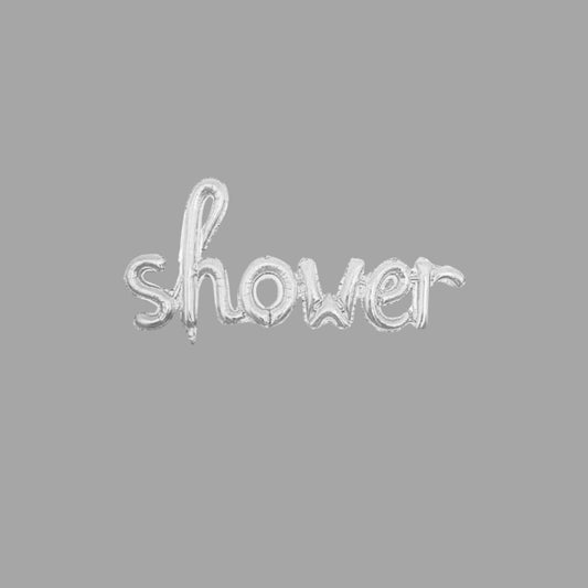 Wanddeko "Shower" Silber