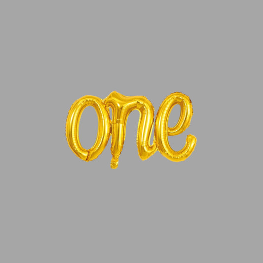 Wanddeko "One" Gold