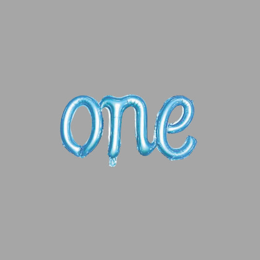 Wanddeko "One" Blau