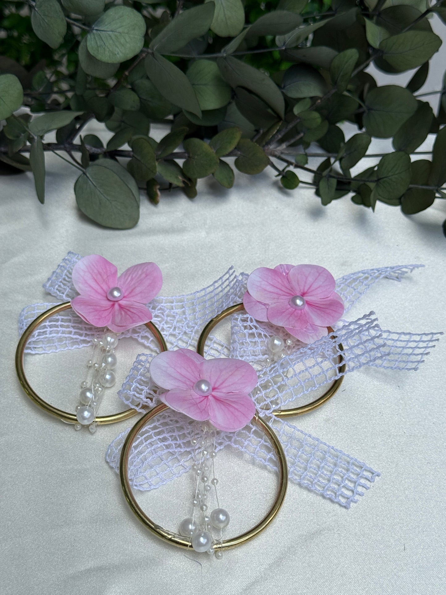 Gastgeschenk Set Pinke Blüte mit Ajda-Armband (für 50 Gäste)